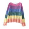 Classic Rainbow Striped Sweater
