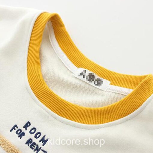 Kidcore Patchwork House Embroidery Cotton T-Shirt