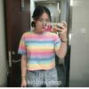 Rainbow Striped Cute T Shirt