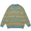 Aesthetic Floral Embroidery Knitted Soft Preppy Style Sweater 8