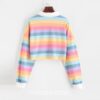 Kidcore Aesthetic Long Sleeve Rainbow Sweatshirt 2
