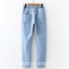 Aesthetic Washed Casual Cartoon Embroidery Pocket Straight Jean 3