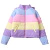 Kidcore Makaron Rainbow Color Thicken Warm Winter Jacket 10