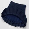 Kidcore High Waisted Solid Pleated Mini Skirt 6