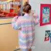 Aesthetic Fairy Rainbow Knitted Sweater Cardigan 6