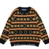 Aesthetic Floral Embroidery Knitted Soft Preppy Style Sweater 9