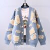 Chic Harajuku Knitted Bear Cardigan Sweater 2