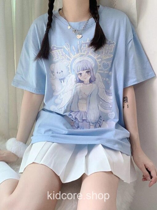 Kidcore Japanese Kawaii Angel Cute T-shirt 3