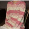 Striped Loose Preppy Style Shirt 15