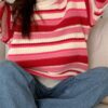 Retro Casual Stripe Knitted Kidcore Sweater 11
