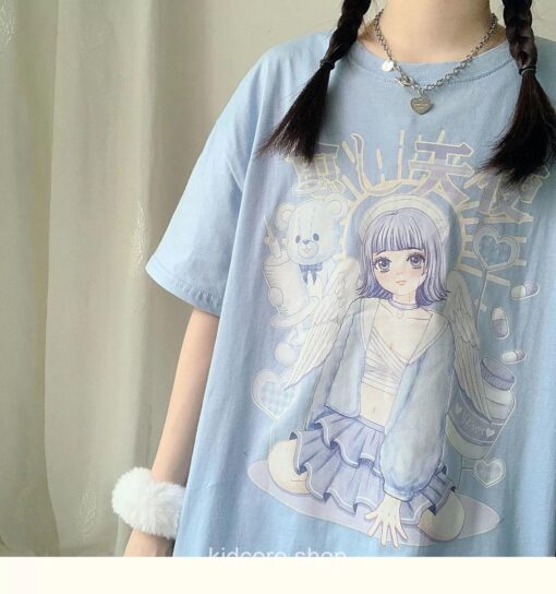 Kidcore Japanese Kawaii Angel Cute T-shirt 12