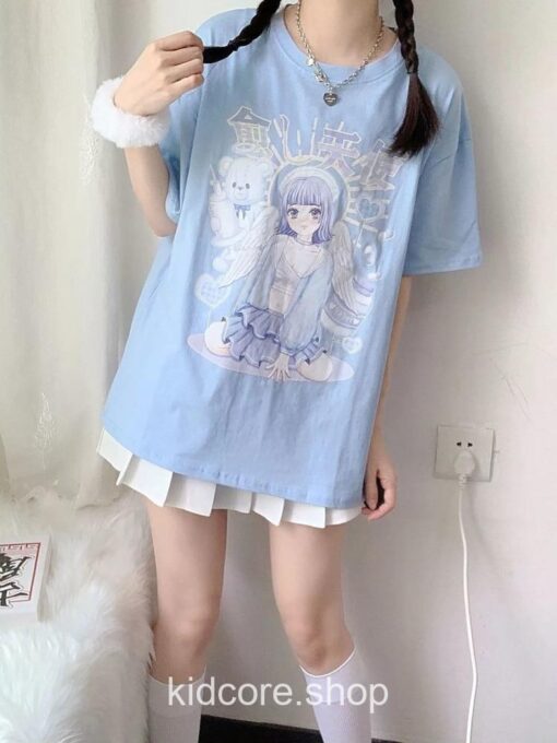 Kidcore Japanese Kawaii Angel Cute T-shirt 1