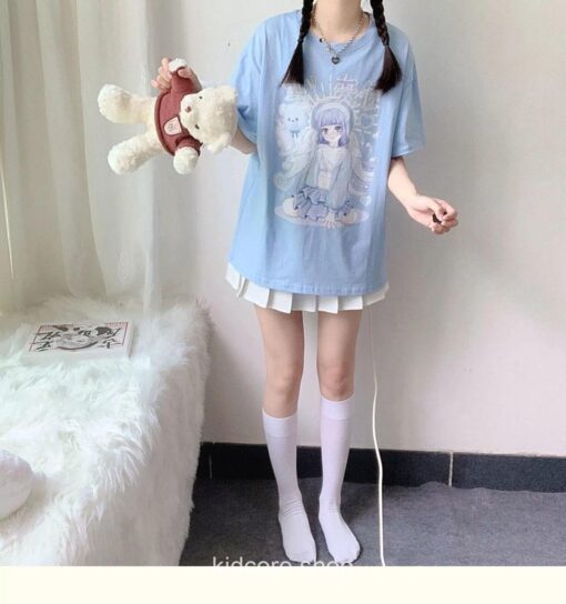 Kidcore Japanese Kawaii Angel Cute T-shirt 11