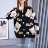 Chic Harajuku Knitted Bear Cardigan Sweater 8