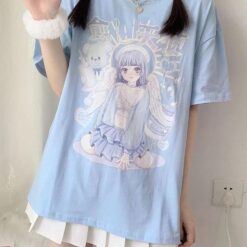 Kidcore Japanese Kawaii Angel Cute T-shirt 2