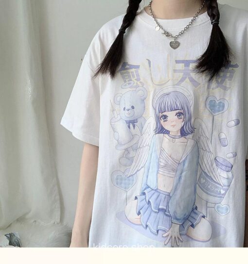 Kidcore Japanese Kawaii Angel Cute T-shirt 17