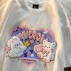 Harajuku Cartoon Bear Print Kidcore T-Shirt 3